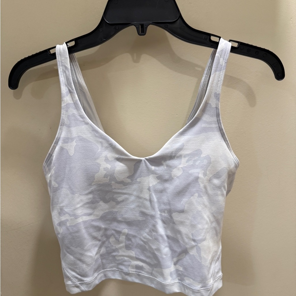 Lululemon White Camo Align Tank Size 4